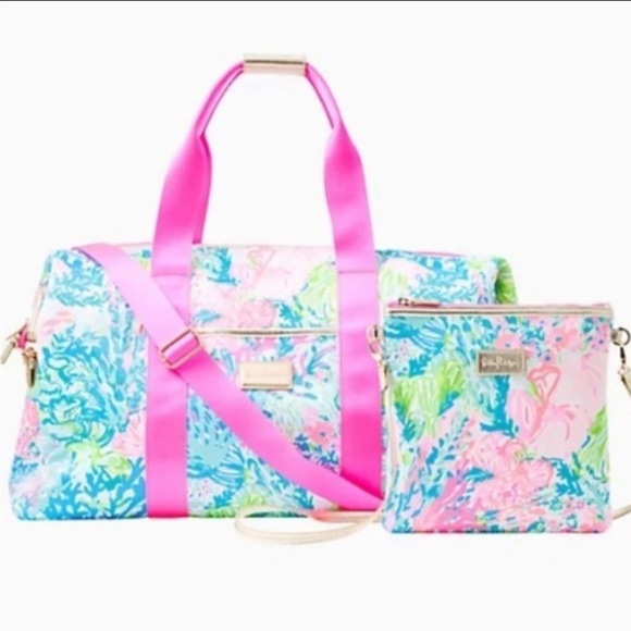Lilly Pulitzer Duffle Bag And Crossbody 